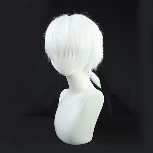Anime To Your Eternity Fushi Cosplay Wig Short White Ponytail Wig Heat Resistant Synthetic Wigs 1 - To Your Eternity Merch