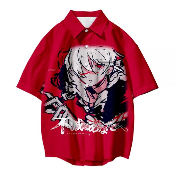 Japanese Hot Anime To Your Eternity Cosplay Tops 3D Printing Fashion Tees Casual Short Sleeves T - To Your Eternity Merch