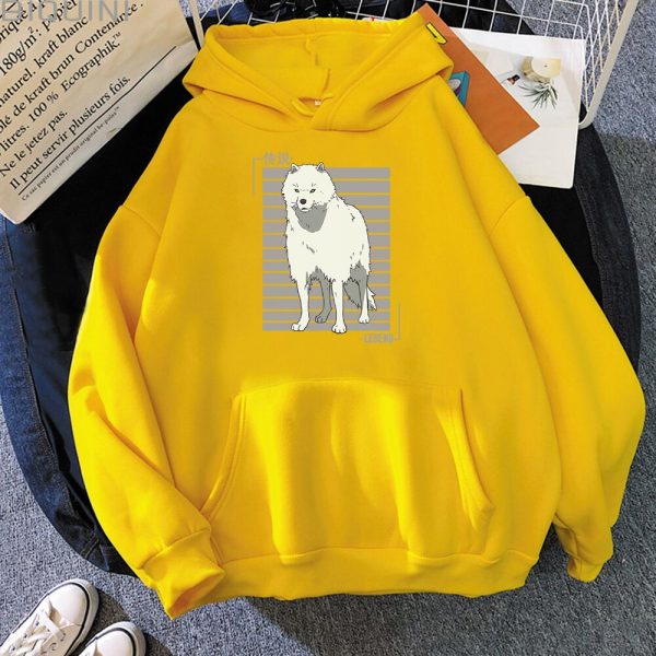 Oversized Hoodie Women Men Cartoon Dog To Your Eternity Print Cool Kawai Pullover Spring Casual Harajuku 4 - To Your Eternity Merch