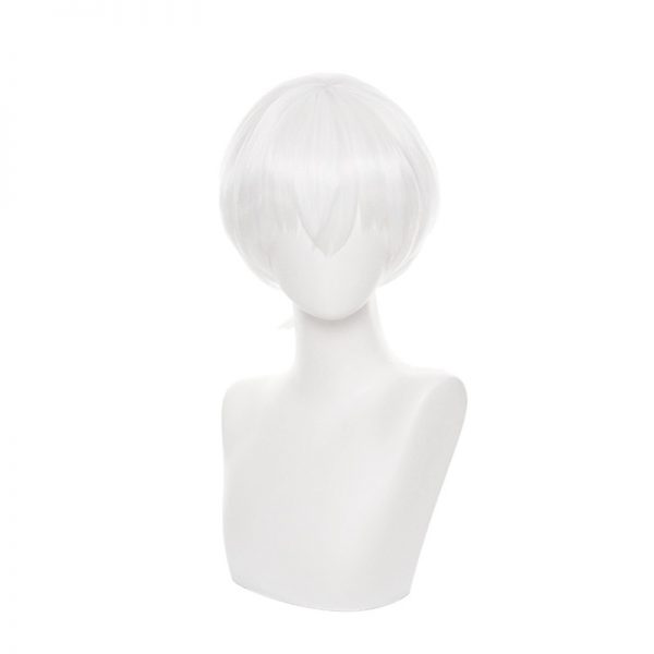 To Your Eternity Eternity Fushi White Short Cosplay Wig with Mini Ponytail Hair Peluca Anime Role - To Your Eternity Merch