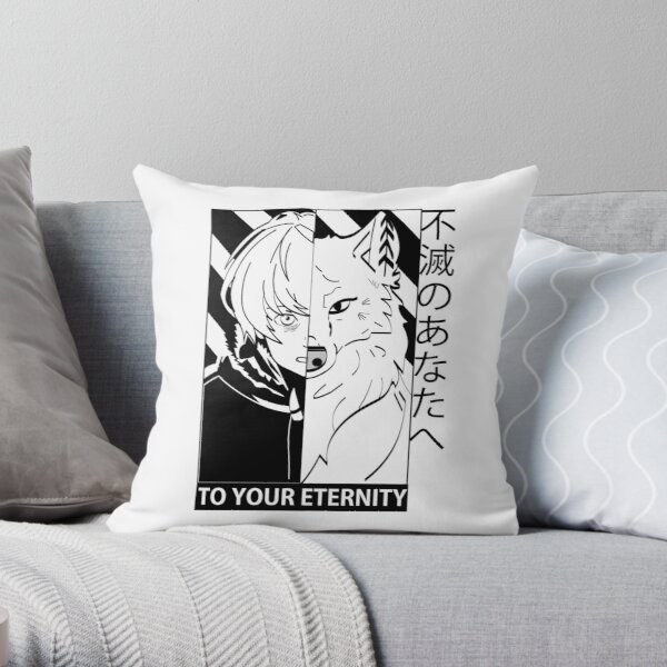 Fushi and joan|To your eternity Throw Pillow RB1505 product Offical To Your Eternity Merch