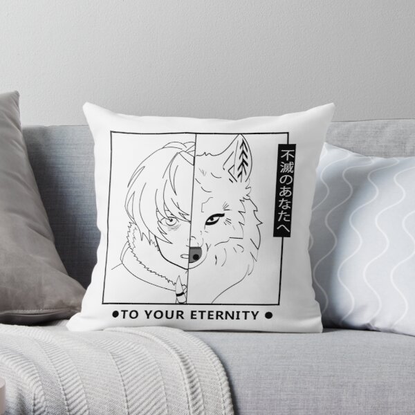 Fushi and joan|To your eternity Throw Pillow RB1505 product Offical To Your Eternity Merch