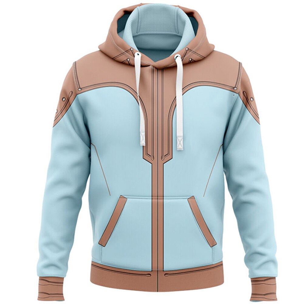 Anime To Your Eternity Gugu Cosplay Hoodie 3D Printed Zip Up Jacket