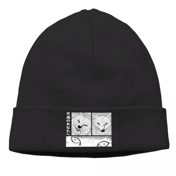 To Your Eternity Fantasy Anime Skullies Beanies Caps White Dog Joan Knitting Winter Warm Bonnet Hats - To Your Eternity Merch