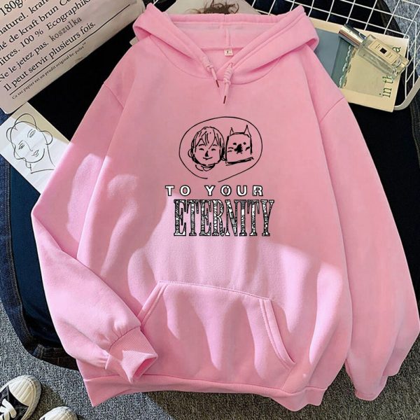 Anime To Your Eternity Hoodie Aesthetic Winter Clothes Women Sweatshirt Pullovers Manga Fushi and Joan Hoodies 1 - To Your Eternity Merch