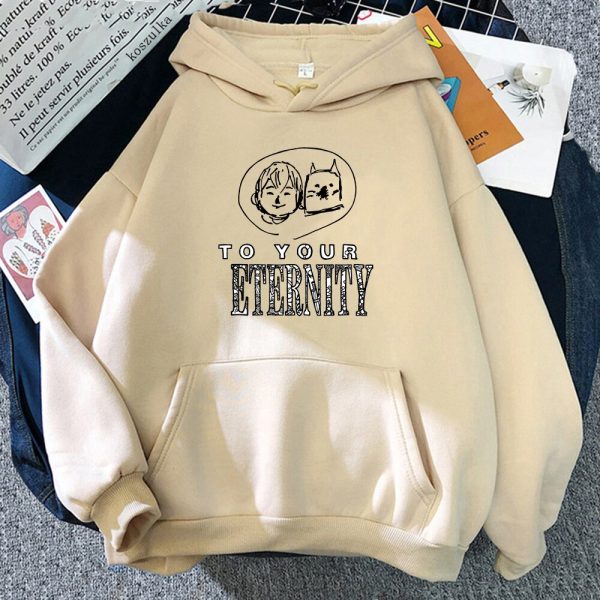 Anime To Your Eternity Hoodie Aesthetic Winter Clothes Women Sweatshirt Pullovers Manga Fushi and Joan Hoodies 3 - To Your Eternity Merch