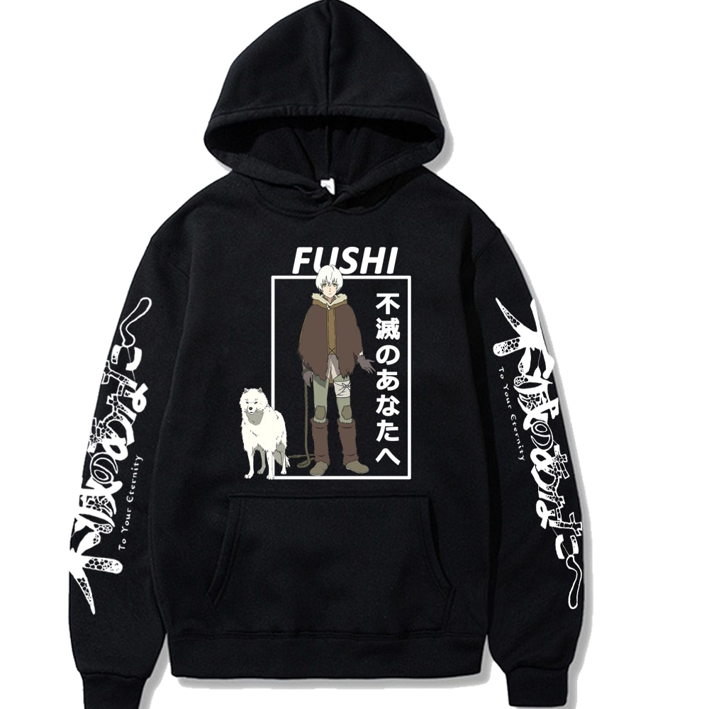 Anime Hoodie Pullovers To Your Eternity Fashion Unisex Long Sleeves Loose Hoodies Men