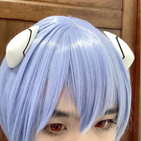 High Quality Anime EVA Short Light Blue Hair Ayanami Rei Heat Resistant Wig Cosplay Headwear Haripins.jpg 640x640 Copy - To Your Eternity Merch